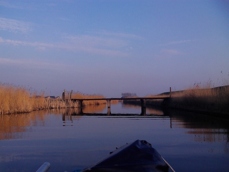 Kanal Friesland Winter