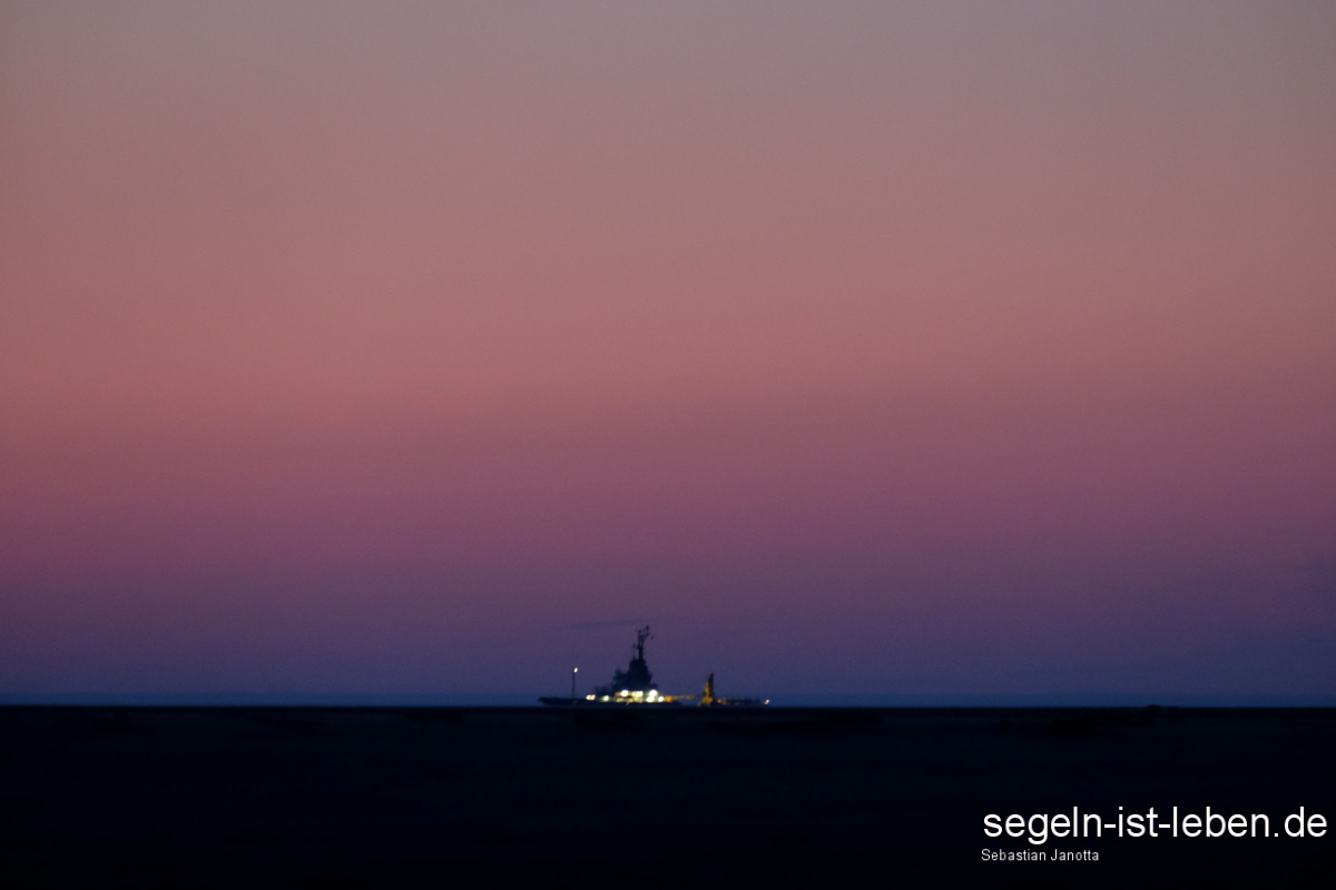 Schiff Nordsee Dämmerung Spiekeroog